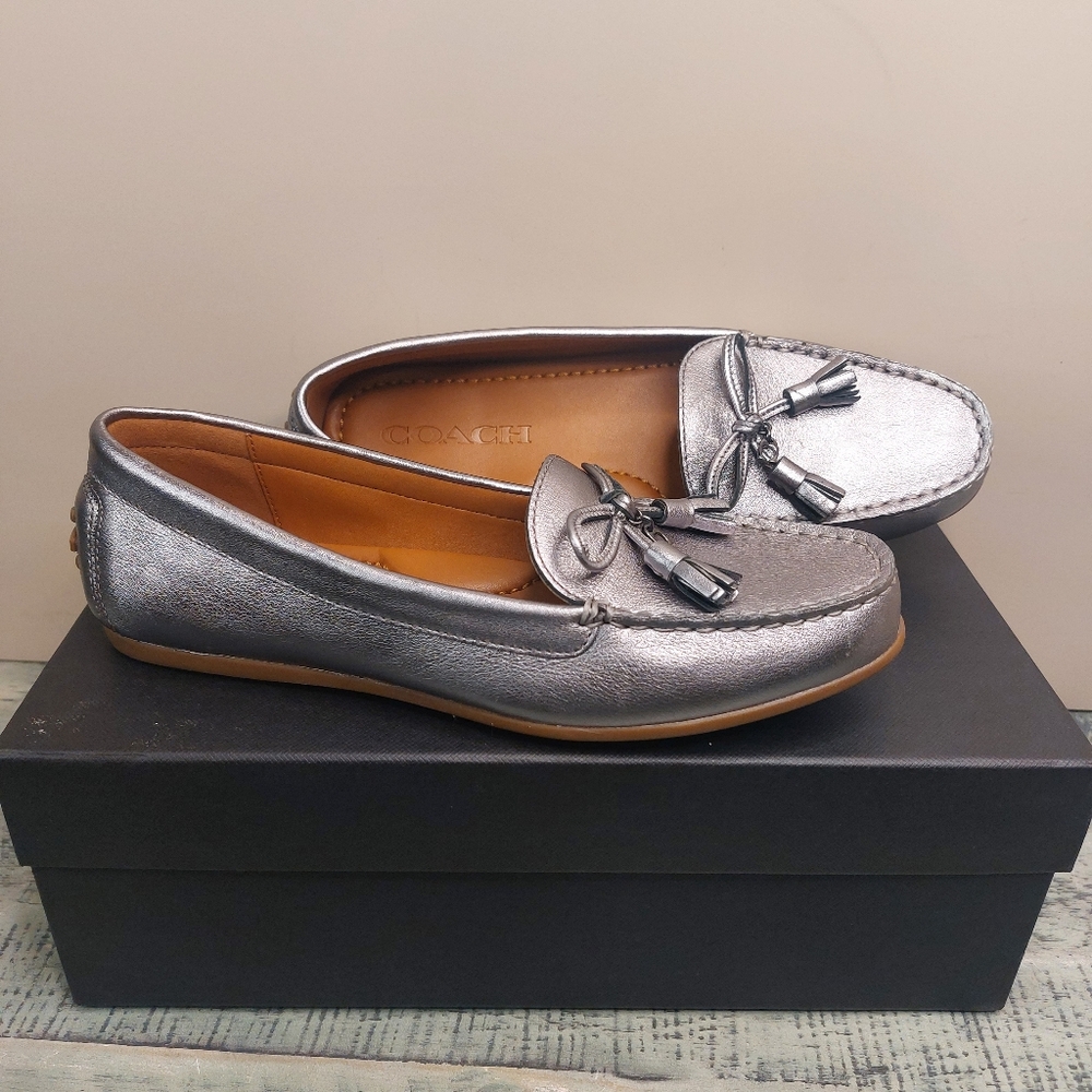 Coach Brown Leather Loafers - Picture 6 of 6